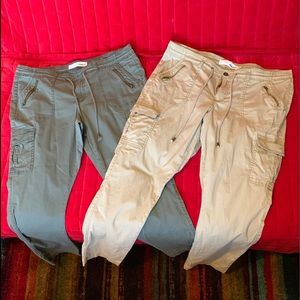 Sonoma women’s cotton twill cargo pants - 2 Pairs